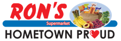 A theme logo of Ron's Supermarket